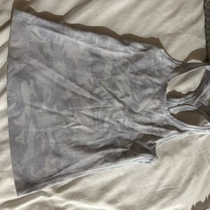 Lululemon Athletica Light Gray Camo Tank